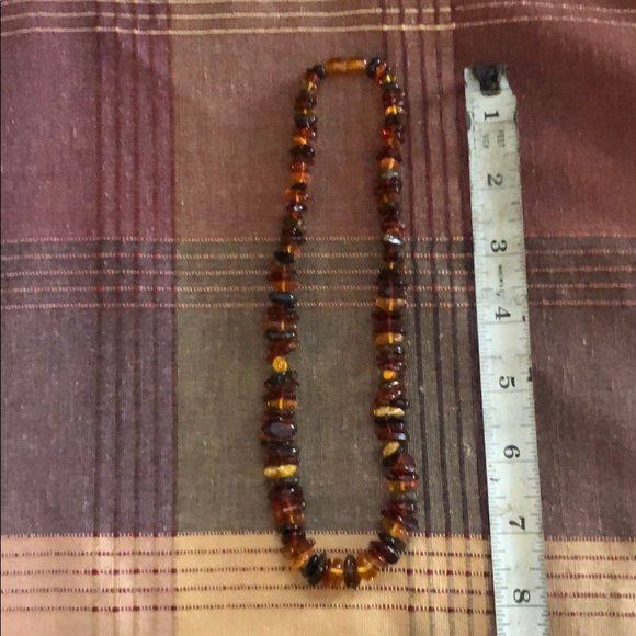 Amber necklace from multicoloured beads - Picture 4 of 4